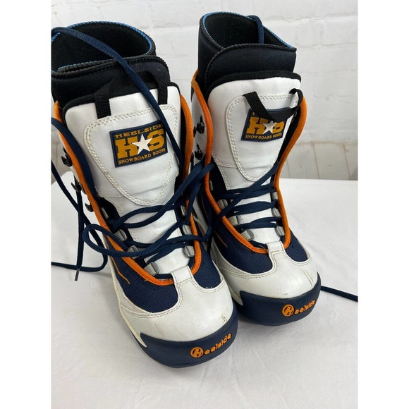 Heelside Other - Men's Heelside Snowboard Boots 50/50 White HS905 Size 10 - EUC